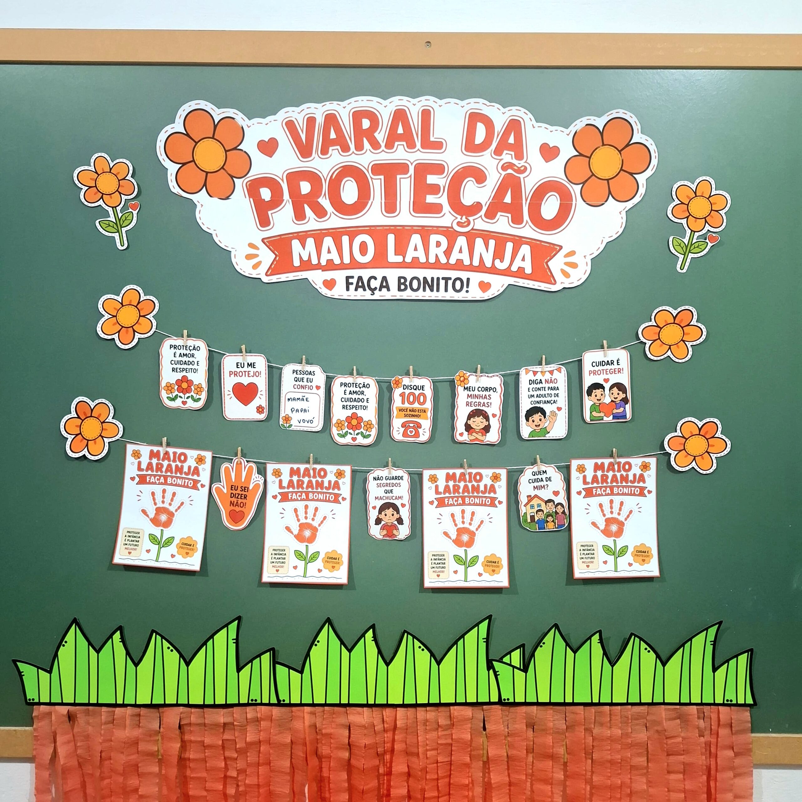 Varal da Proteção - Maio Laranja