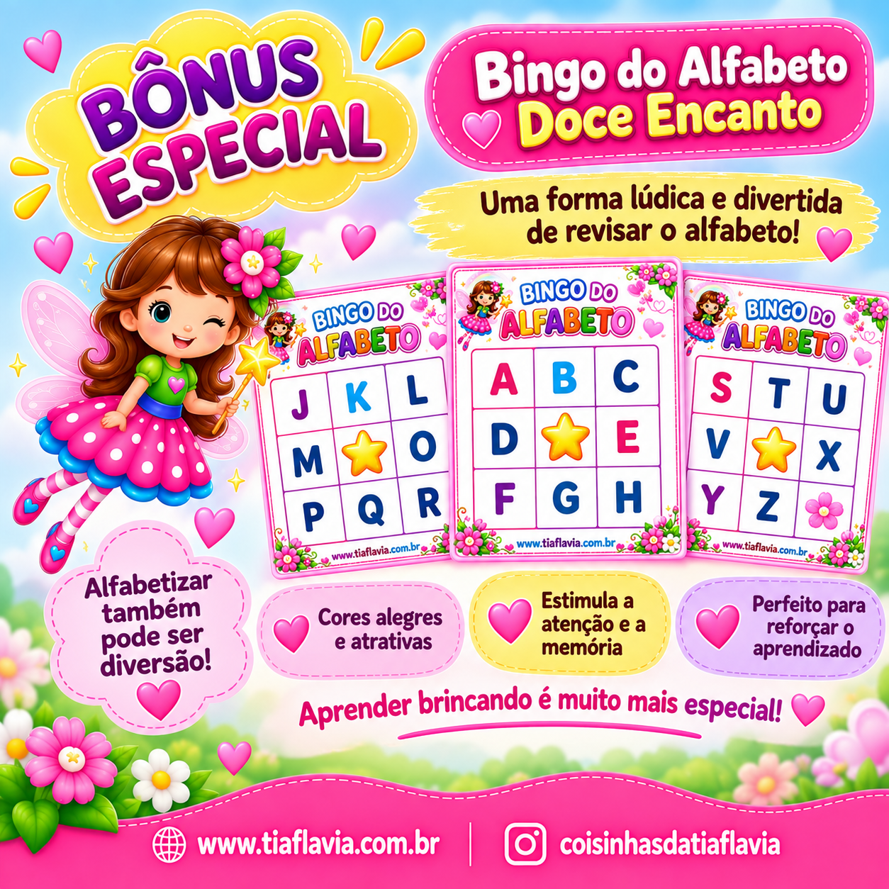 Fichas Famílias Silábicas Simples - Coleção Doce Encanto - Imagem 4